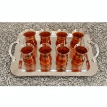 سینی مدل استیل سایز 30*45 سانتی متر