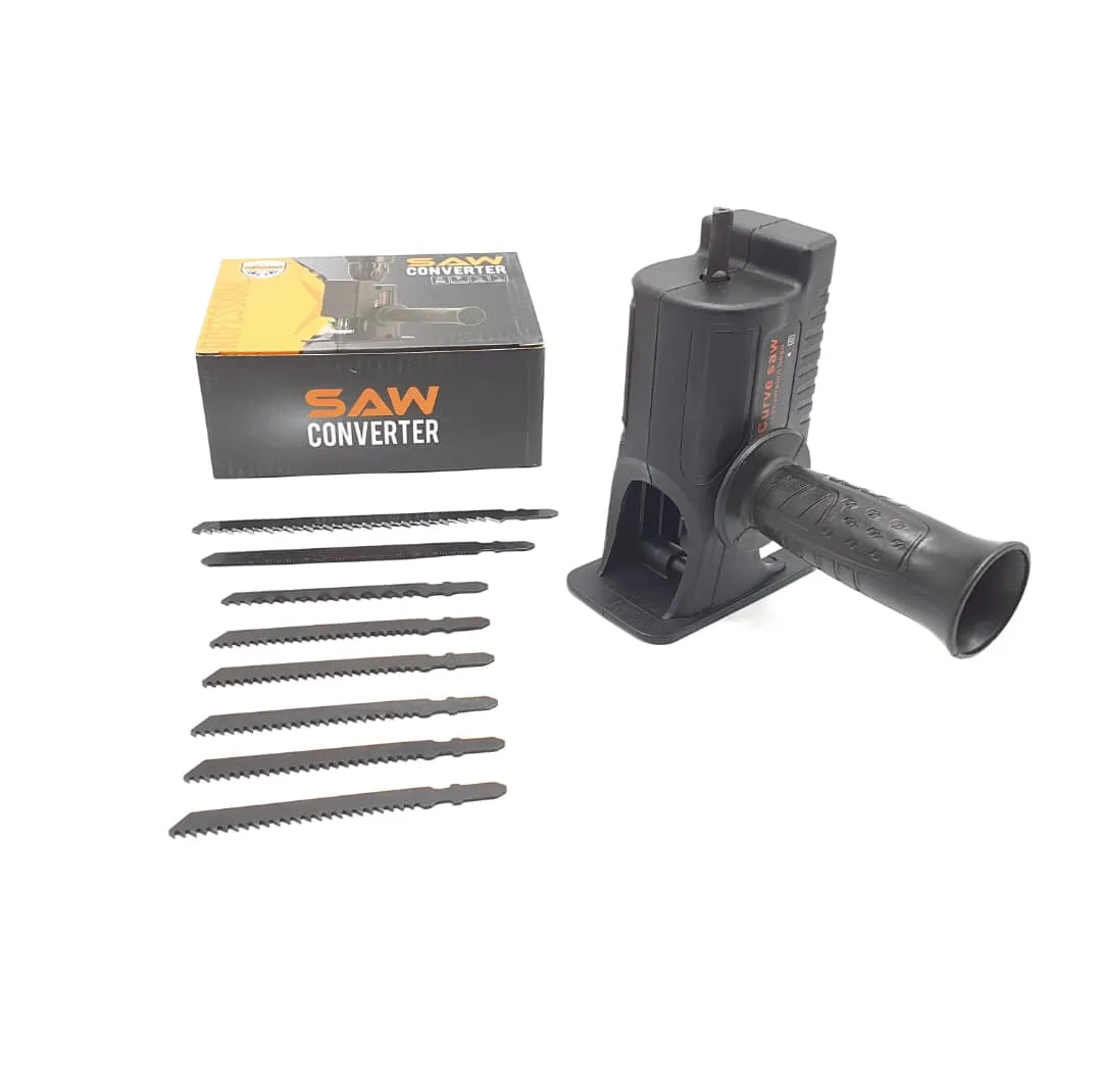 تبدیل دریل به اره عمودبر ساو کانورتر مدل SAW-10-PCS مجموعه 10عددی