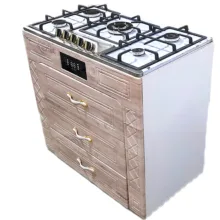 اجاق گاز 5 شعله هاکان مدل سه کشو صفحه استیل اپکسی با ترموکوپل
