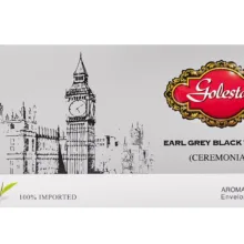 چای سیاه کیسه ای گلستان ارل گری تشریفات پک 25 عددی