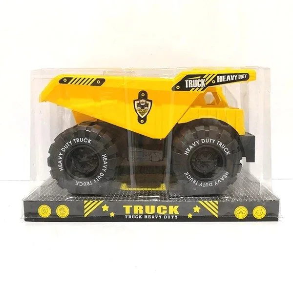 ماشین بازی کامیون غیرکنترلی با طرح ماشینهای راهسازی، مدل HDT-Dumper، بدنه پلاستیکی و 4 چرخ پلاستیکی
