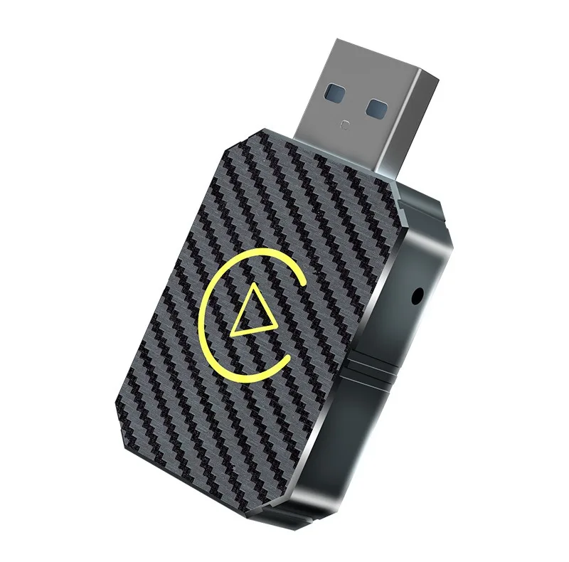 کارپلی و اندروید اتو مدل Wireless CarPlay/Android Auto Q1M به همراه مبدل USB به USB-C