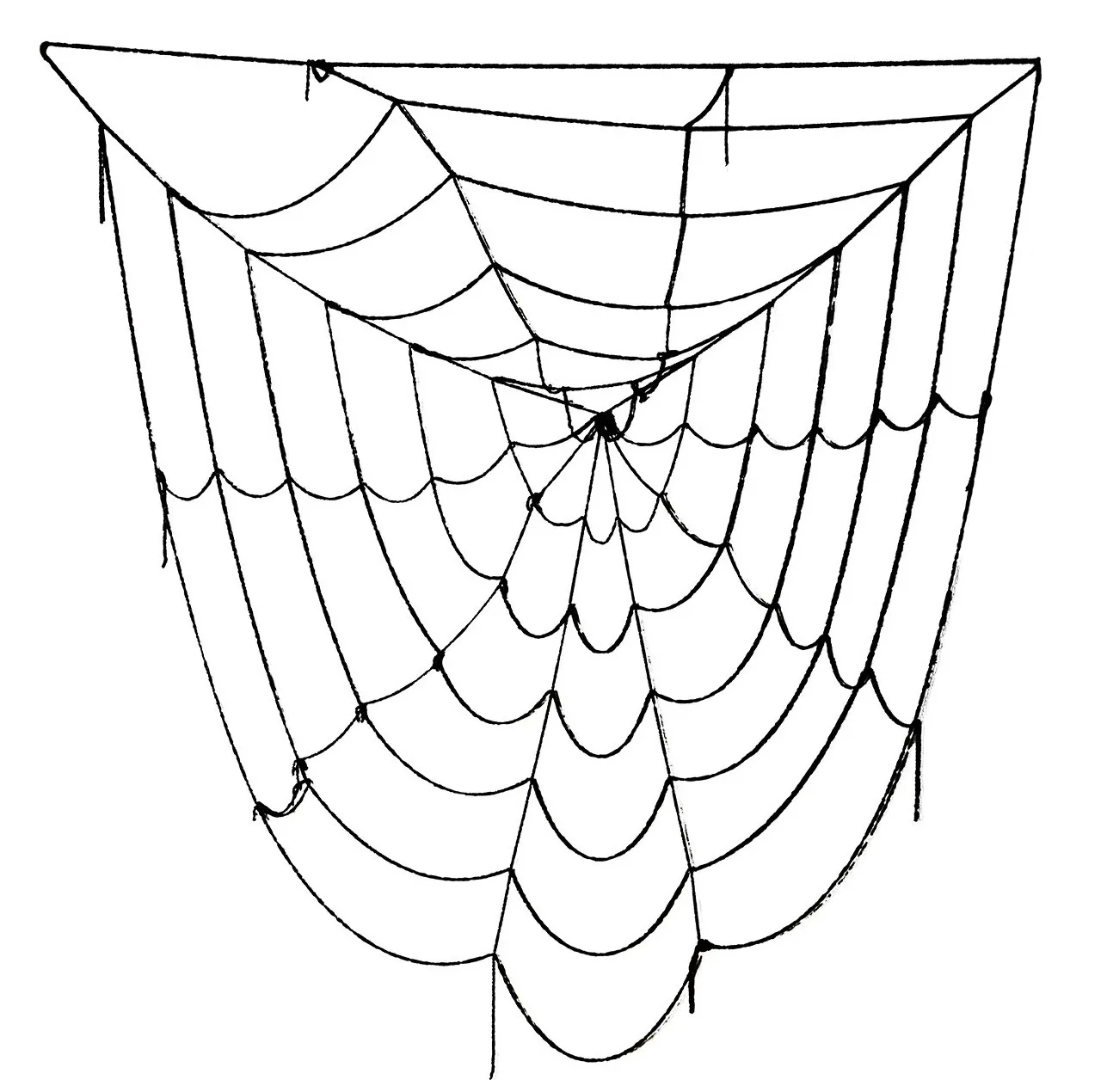 شبکه تار عنکبوت اسباب بازی مدل Black Window Giant Spider Web 7 Feet