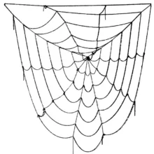 شبکه تار عنکبوت اسباب بازی مدل Black Window Giant Spider Web 7 Feet