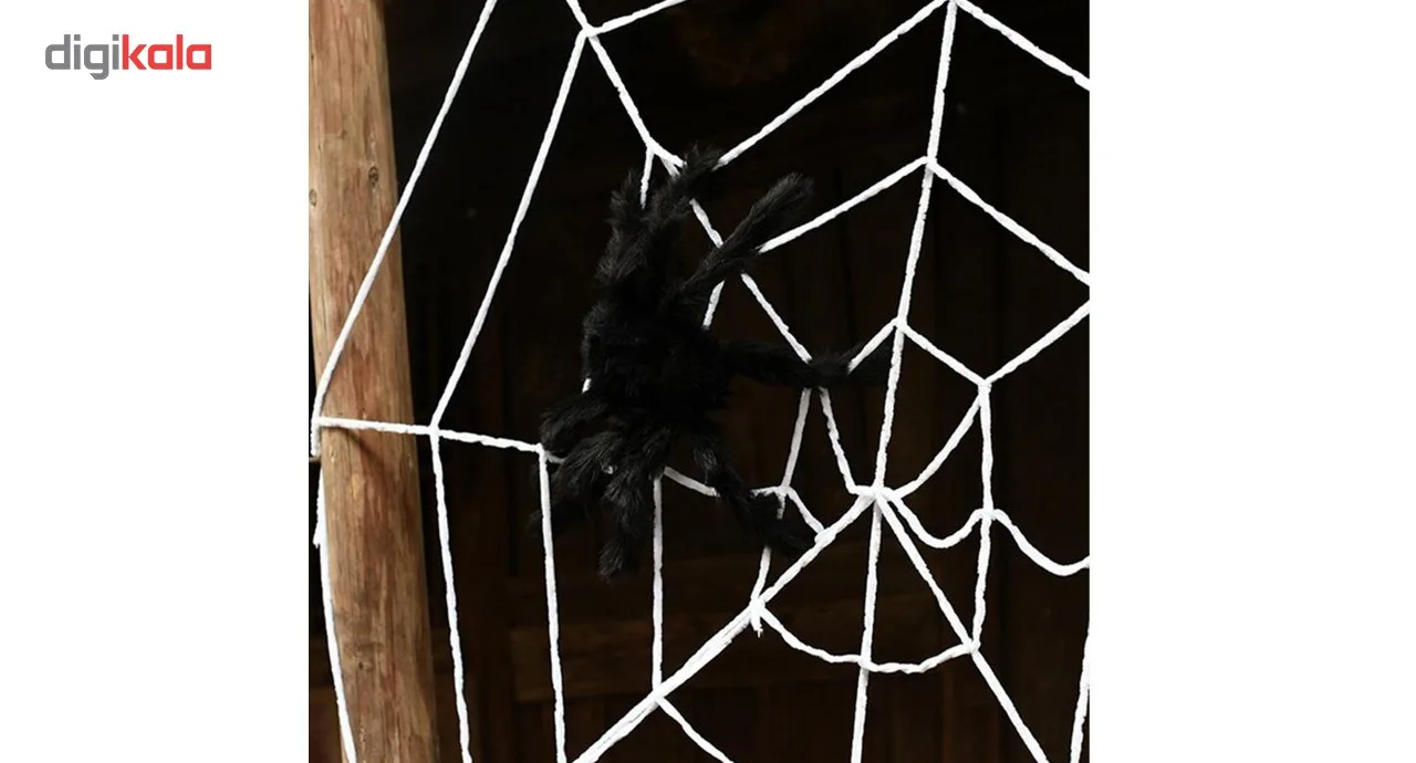 شبکه تار عنکبوت اسباب بازی مدل Black Window Giant Spider Web 7 Feet