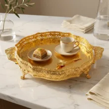 سینی دسته دار مدل 34920 سایز 30x30 سانتی‌متر
