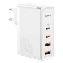 شارژر دیواری 100 وات 4 پورت بیسوس مدل GaN2 Pro به همراه کابل USB-C