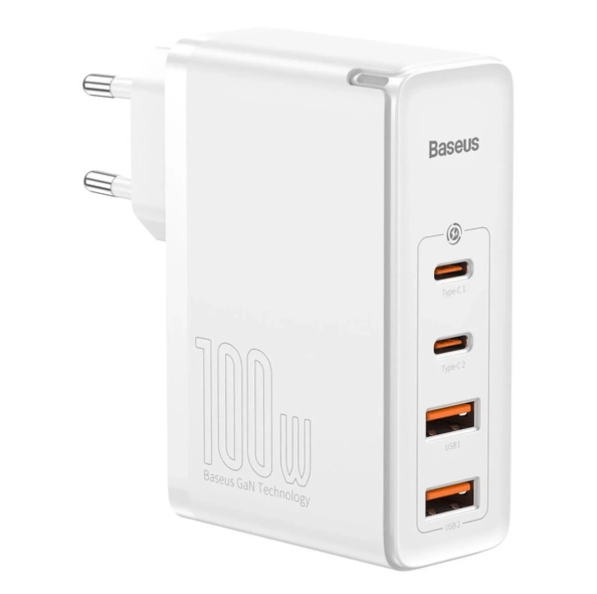 شارژر دیواری 100 وات 4 پورت بیسوس مدل GaN2 Pro به همراه کابل USB-C