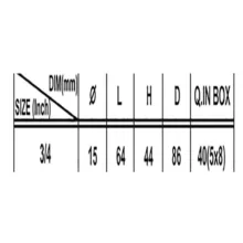 شیر گازی امین شیر مدل 3/4 inch کد 25