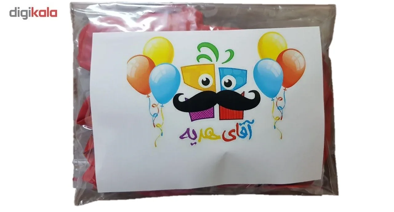 پک بادکنک آرایی آقای هدیه مدل تولد مبارک-قرمز مشکی