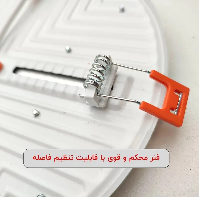 چراغ سقفی ال ای دی 15 وات شاهچراغ مدل شهراد فول لایت فنر متغیر طرح توکار
