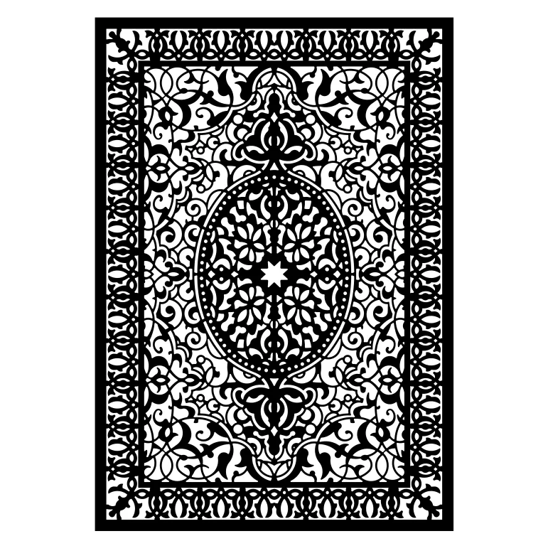 شابلون مدل فرش سنتی کد SP931
