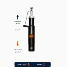 کمک فنر جلو و عقب استاندارد جی مناسب برای پراید بسته 4 عددی