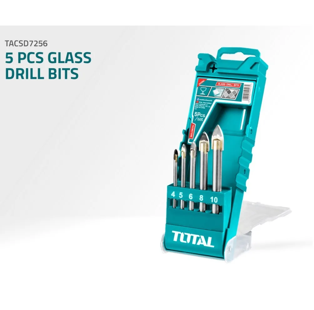 مته شیشه توتال مدل TACSD7256 مجموعه 5 عددی