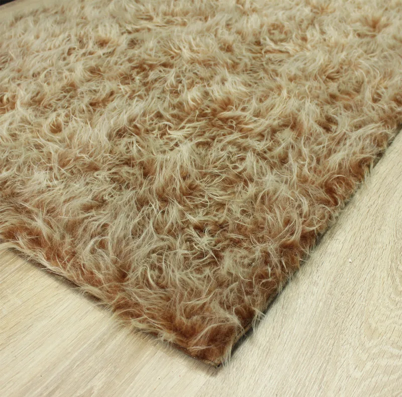 فرش ماشینی آقای طرح مدل Rectangle زمینه نسکافه ای