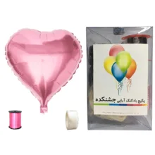 پک بادکنک آرایی جشنکده مدل قلب صورتی