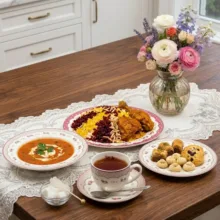 سرویس غذاخوری چینی 20 پارچه 4 نفره انجلا مدل ZP-310