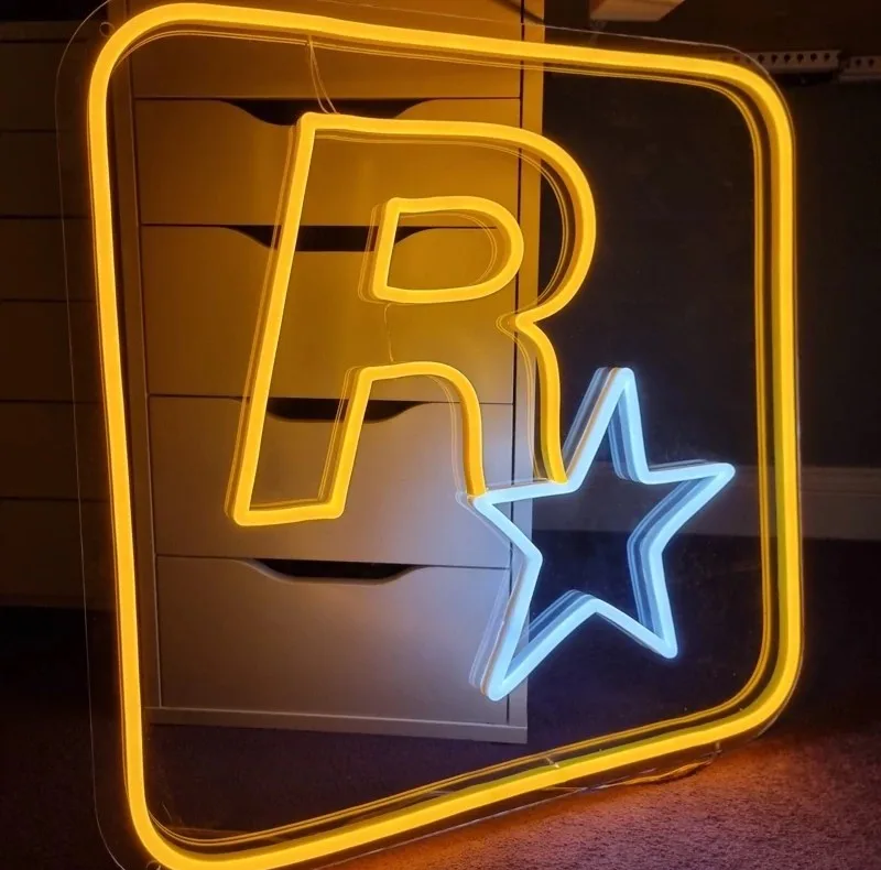 چراغ نئونی طرح راک استار کد ROCKSTAR-2026
