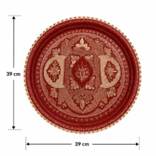 سینی مسی مدل الماس تراش لب هلالی