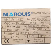 پمپ آب 5.5 اسب بخار مارکوئیس مدل MF32/200C