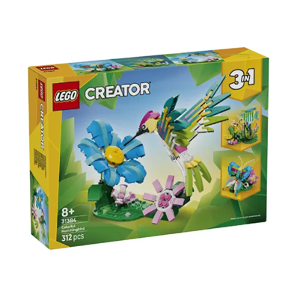 لگو 312 تکه سری کریتور مدل Wild Animals Colorful Hummingbird 31384