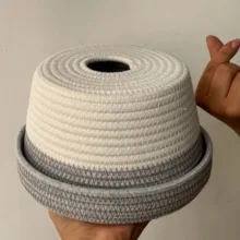 جعبه دستمال کاغذی حصیر بافی مدل گردالو