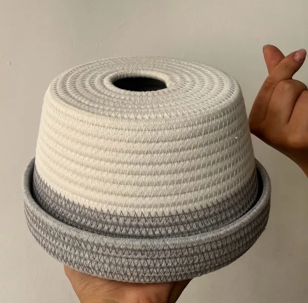 جعبه دستمال کاغذی حصیر بافی مدل گردالو