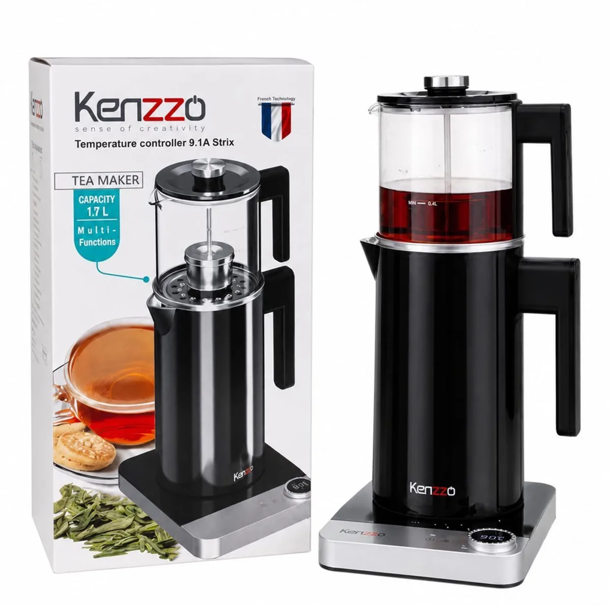 چای ساز روی هم کنزو مدل KT_1510