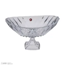 آجیل‌خوری کریستال ساکورا مدل مودنا پایه‌دار با طراحی تک‌طبقه و مناسب شست‌وشوی دستی