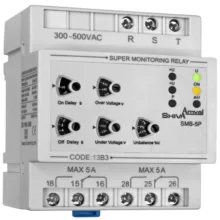 رله سوپر کنترل فاز شیوا امواج مدل SMB-5P کد 13B3