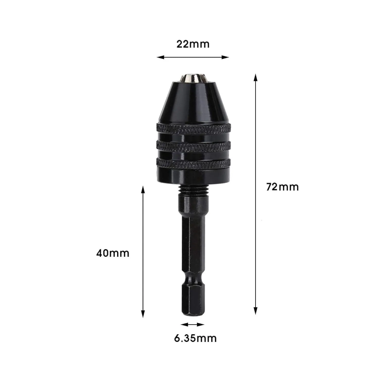 رابط تبدیل پیچ گوشتی شارژی به دریل مدل 6.5 MM