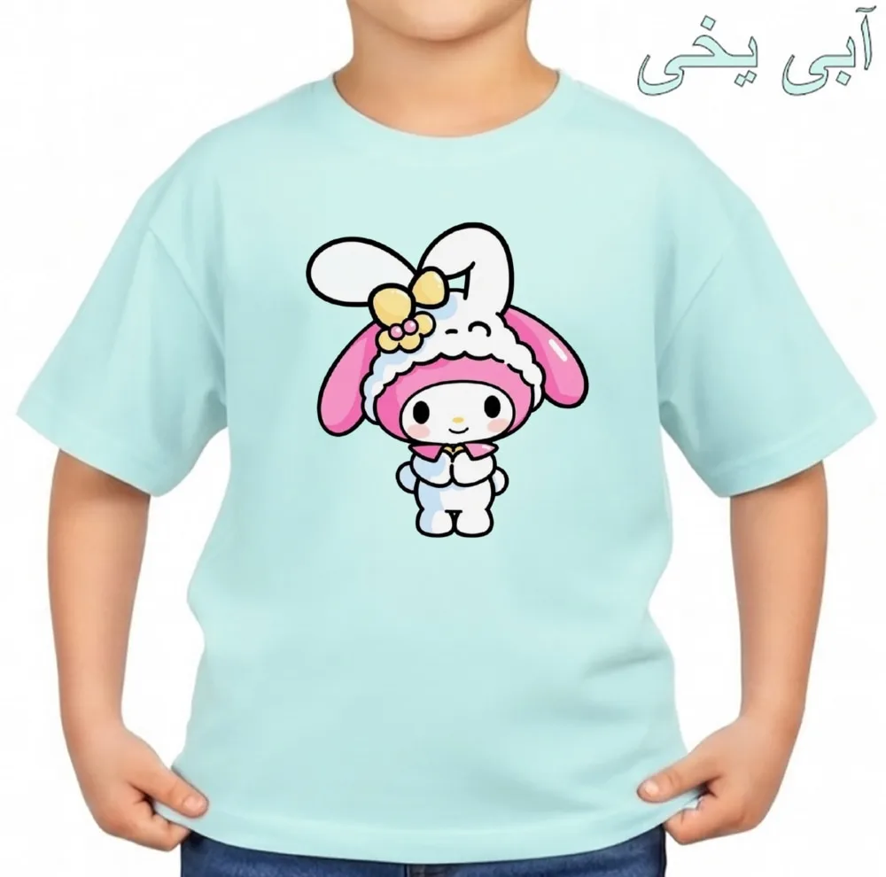 تیشرت آستین کوتاه بچگانه مدل ملودی کد v5