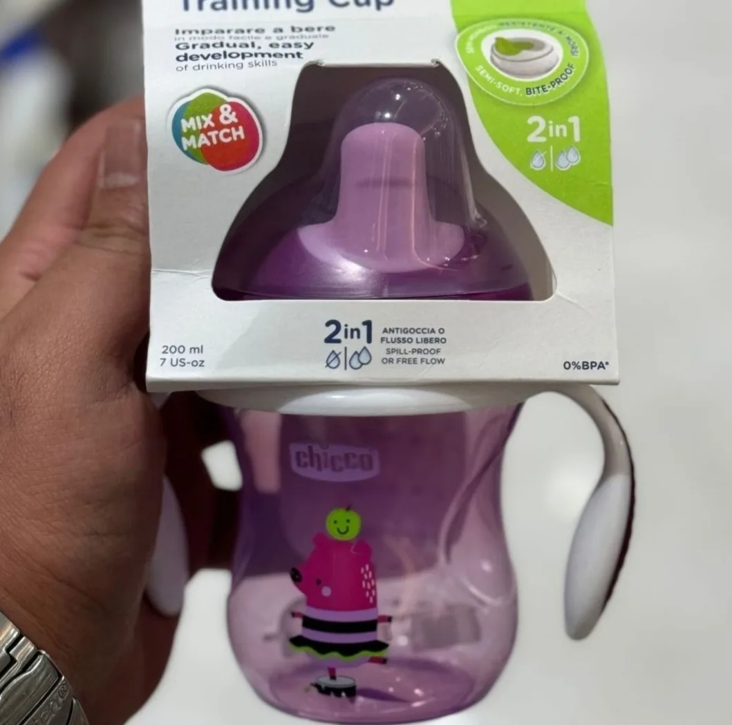 لیوان آبمیوهخوری چیکو مدل سوپاپ دار ظرفیت 200 میلیلیتر