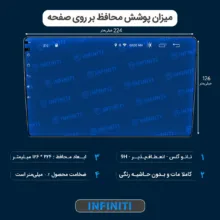 محافظ صفحه نمایش مانیتور خودرو اینفینیتی مدل PRO مناسب برای مانیتور 9 اینچ