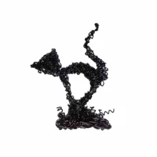 مجسمه سیمی طرح گربه فانتزی مدل  c01