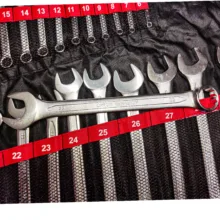 آچار یکسر تخت و یکسر رینگی سلپرو مدل 781525 مجموعه 25 عددی