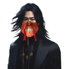 ماسک ایفای نقش مدل Samurai کد CWrd