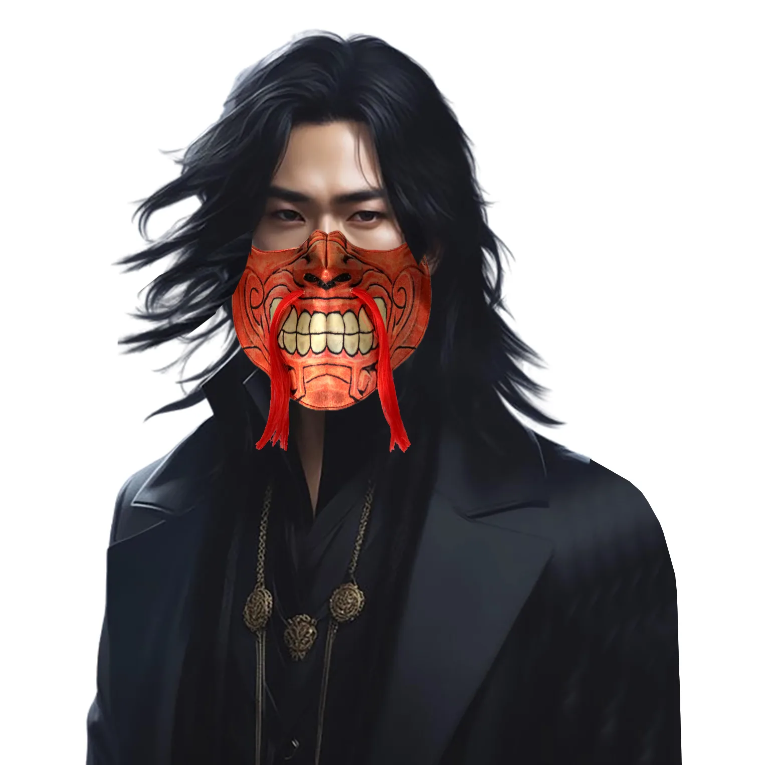 ماسک ایفای نقش مدل Samurai کد CWrd