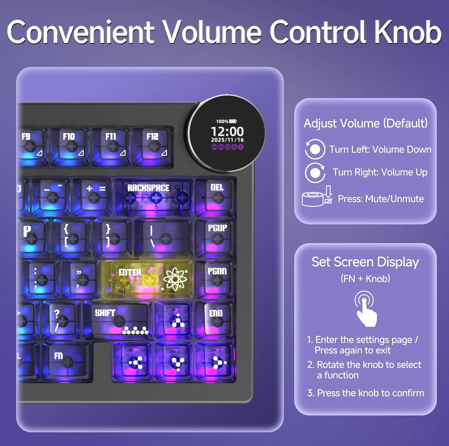 کیبورد بی سیم مخصوص بازی آجز مدل AK820 V2 PRO 8+8 K
