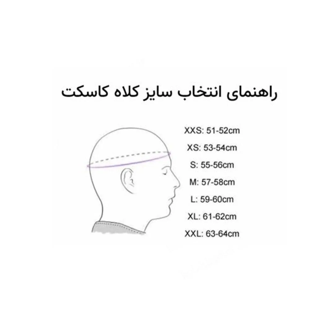 کلاه کاسکت رادین پلیمر مدل New_Radin_Bright_Red