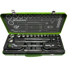 آچار بکس شاران مدل SMT-1/2INCH-12PAR-SM-12PT مجموعه 24 عددی