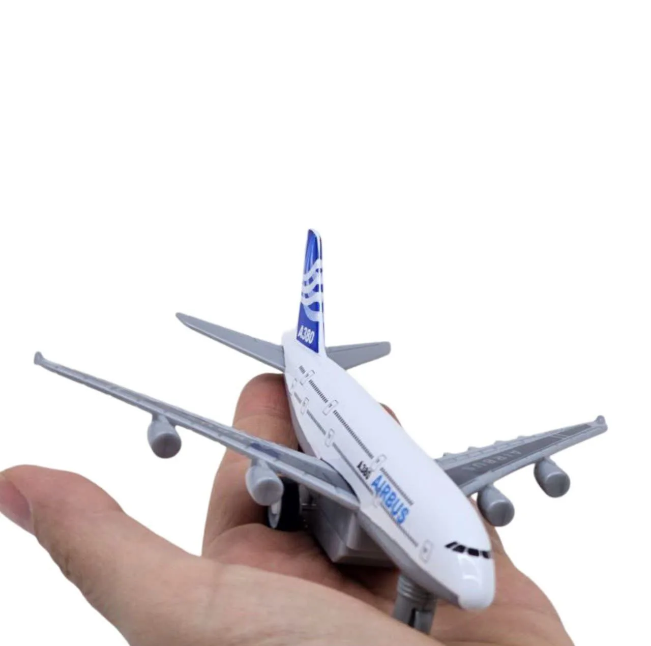 هواپیما بازی ناب سل مدل ایرباس A380 فلزی عقب کش کد AIRBUS A380 AIRCRAFT NAAB002