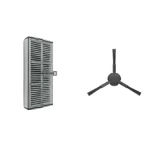 فیلتر و برس کناری جارو رباتیک مدل X30 Ultra مناسب برای جاروبرقی رباتیک شیائومی X30 Ultra مجموعه 2 عددی