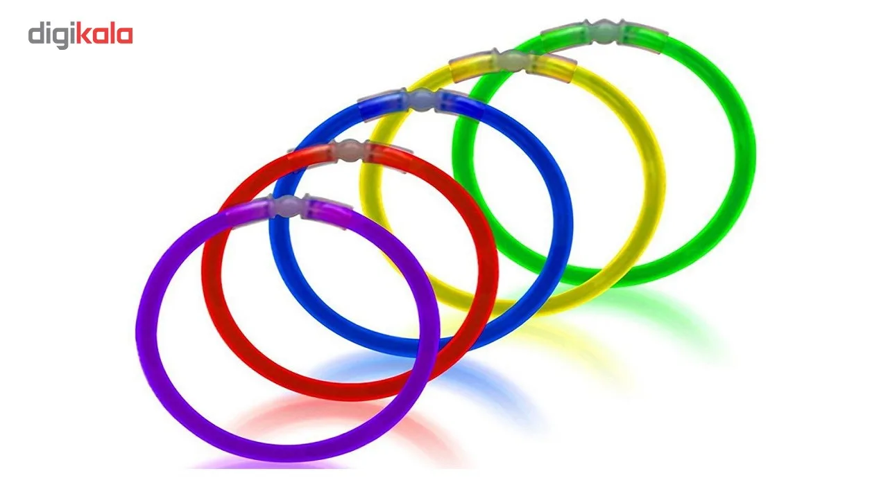 دستبند شب تاب بانیبو مدل Glow Stick بسته 50 عددی