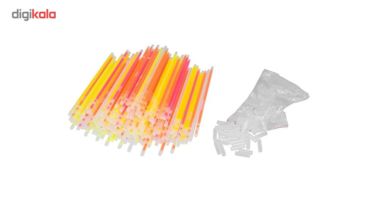 دستبند شب تاب بانیبو مدل Glow Stick بسته 50 عددی
