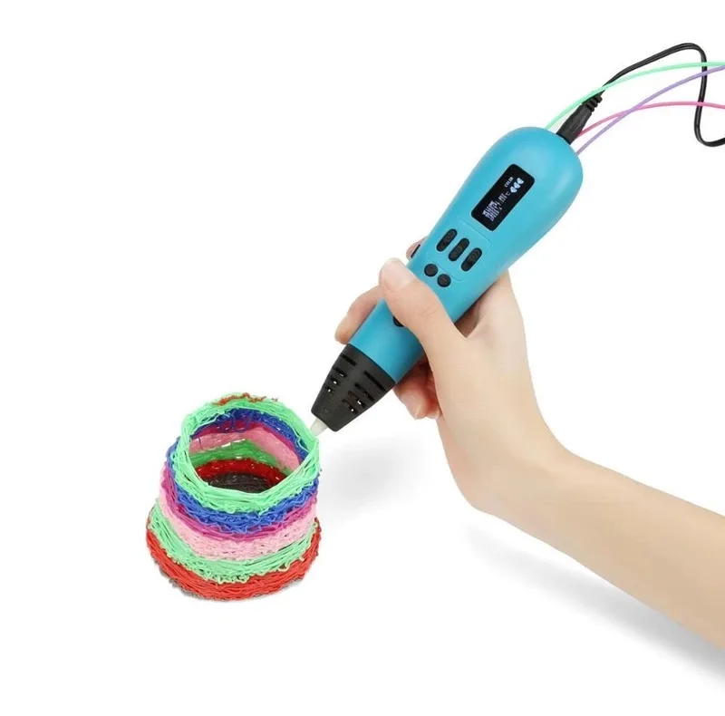 قلم طراحی سه بعدی جی ای آر مدل MP01 به همراه فیلامنت PLA