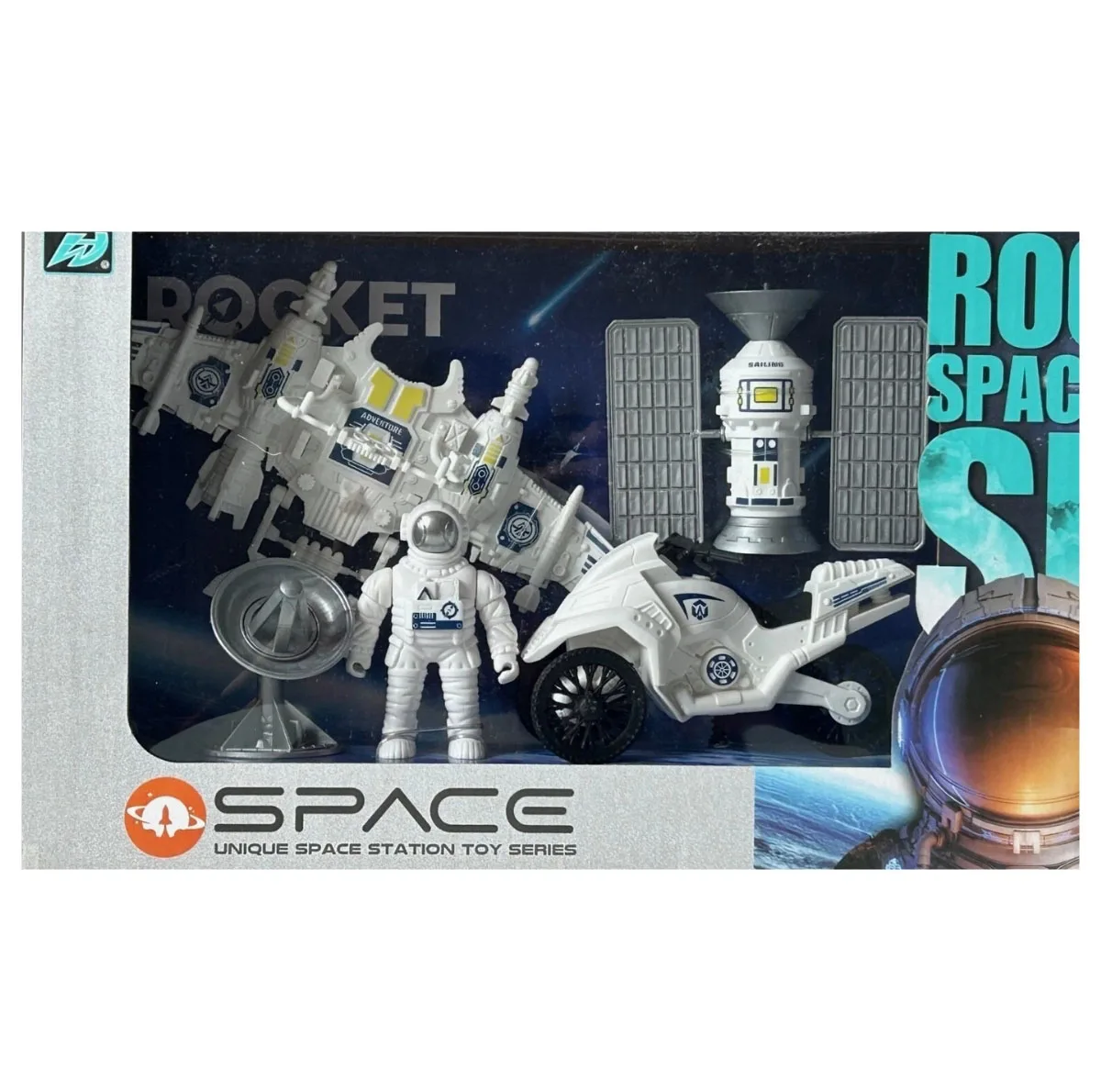 اسباب بازی مدل شاتل فضایی طرح Space unique station toy series کد 143-3 مجموعه 7 عددی