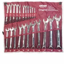 آچار یکسر تخت و یکسر رینگی لوچان مدل YP-6/32MM مجموعه 22 عددی