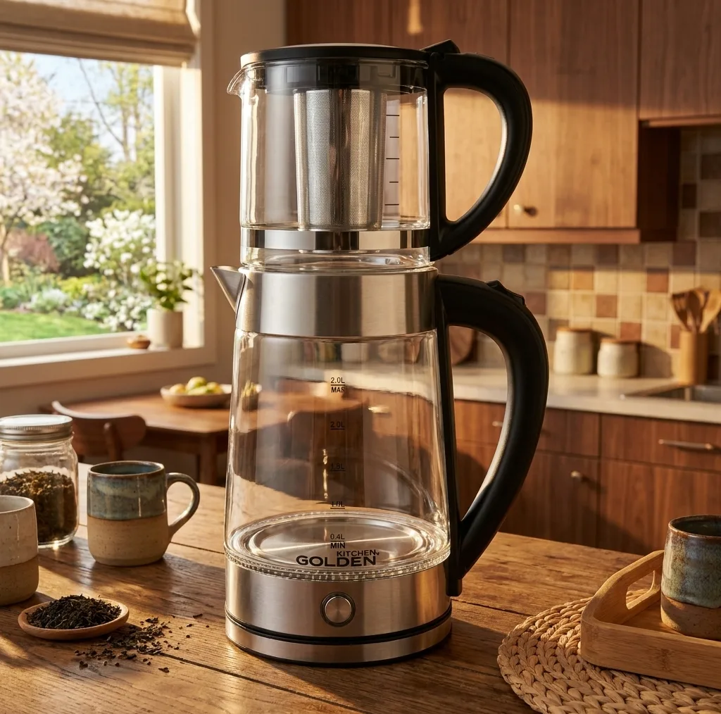 چای ساز روی هم گلدن کیچن مدل GK710
