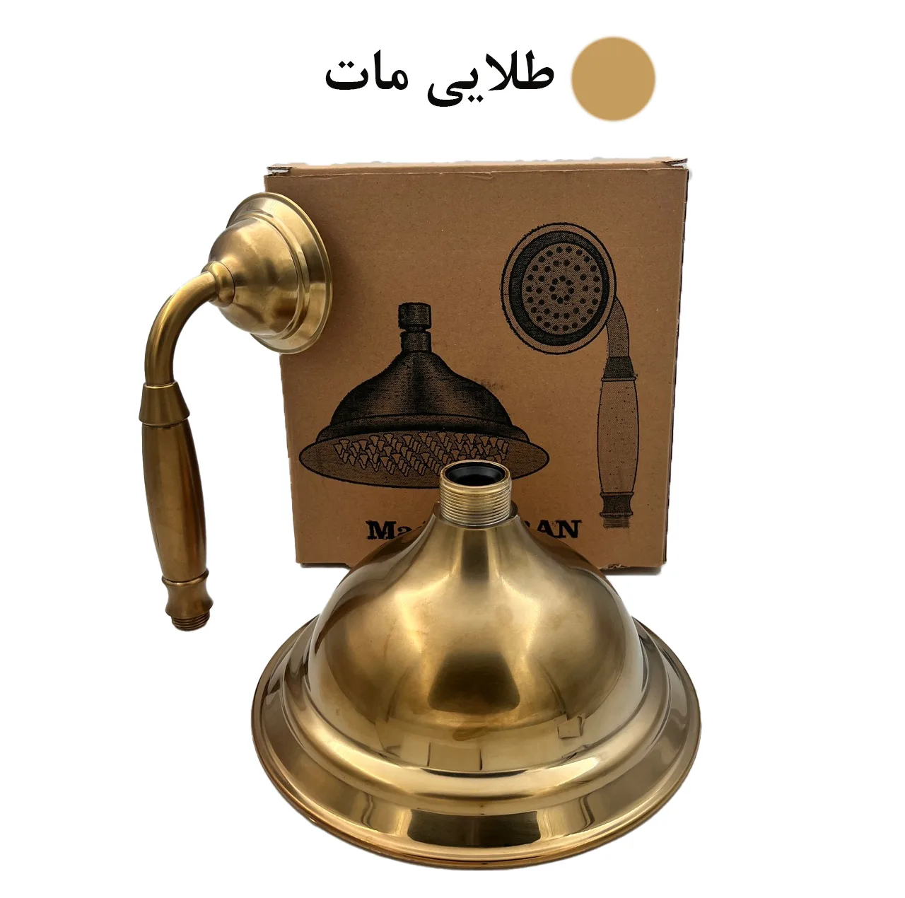 سردوش حمام آریا نوین مدل زنگوله کد TG مجموعه 2 عددی